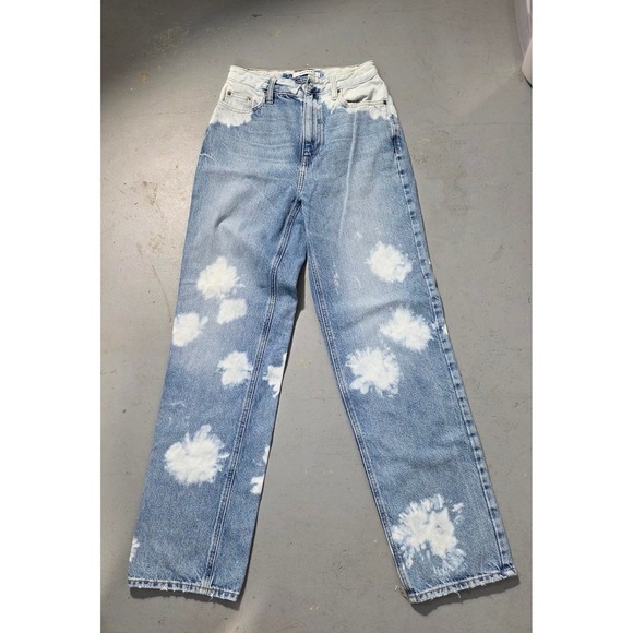 PacSun Denim - Pacsun 90s Boyfriend Jeans Light Wash Bleach Tie Dye Denim Size 25